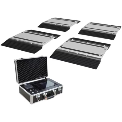 Scale di carico portatili a asse alimentate da batteria al litio DC 12V con display touch screen